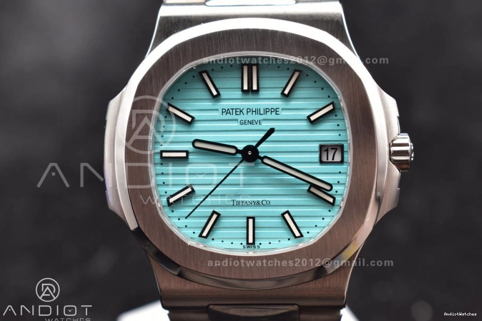 Best WrinkleFree SS Tiffany Tiffany on Nautilus Dial 1:1 324CS Bracelet 913 Blue Edition 5711 GRF 1027